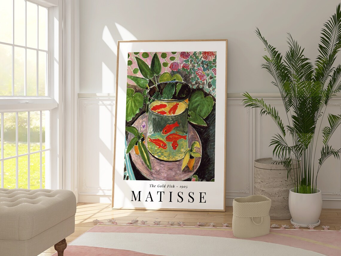 Henri Matisse The Gold Fish 1905 Red Goldfish Bowl Fauvist Still Life Poster - Image 3