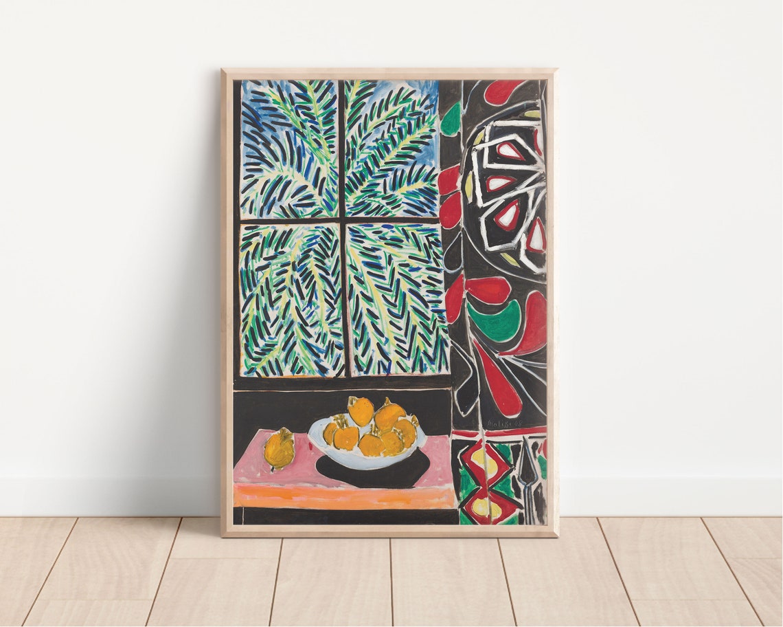 Henri Matisse Interior With Egyptian Curtain Print Modern Impressionism Art Poster Gallery Wall Decor Popular Artist Work Large Poster - Image 2