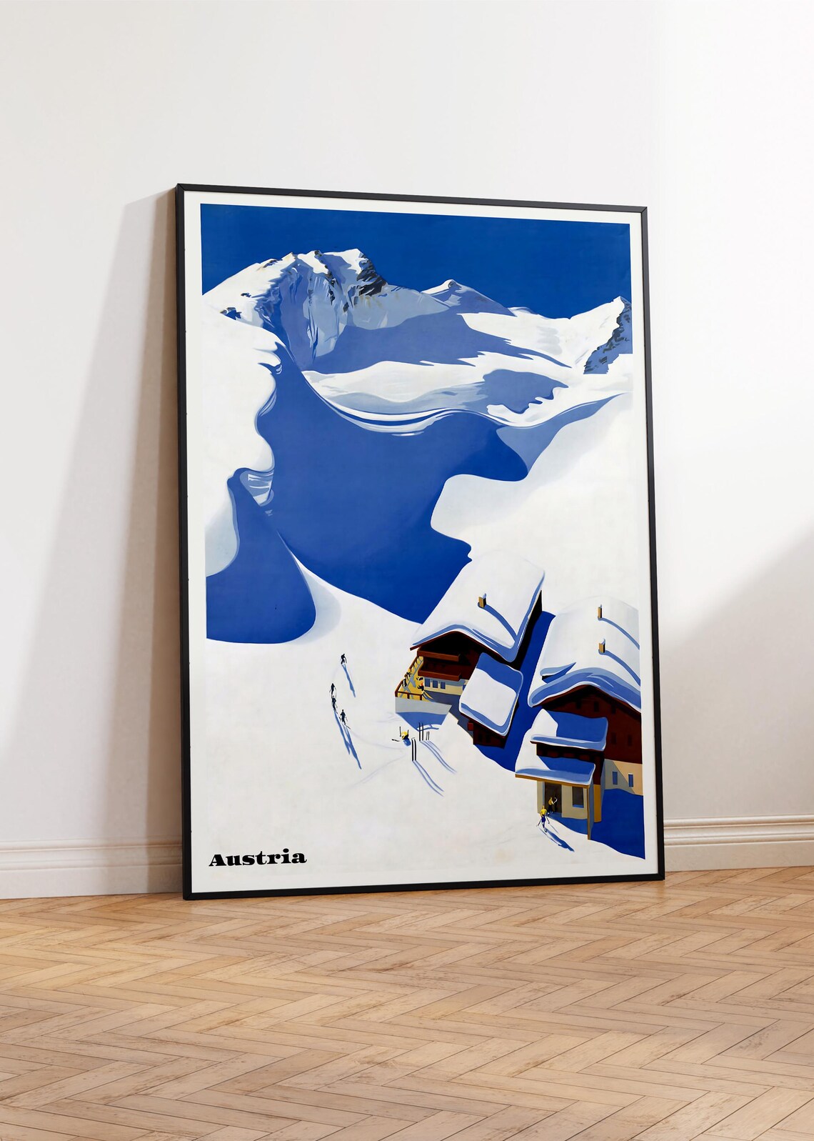 Austria Alps Travel Poster, Mountain Landscape - Image 3