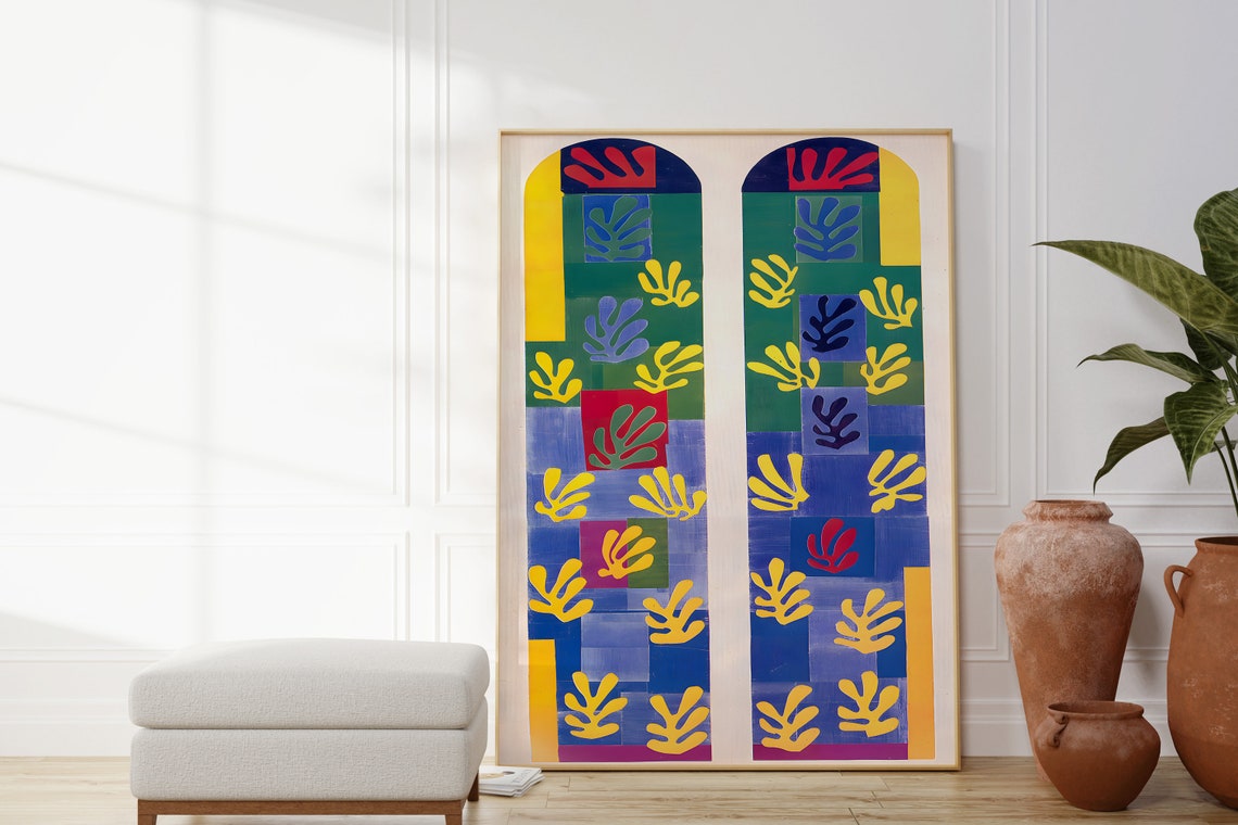 Henri Matisse Vence Chapel Stained Glass Window Abstract Poster - Image 3