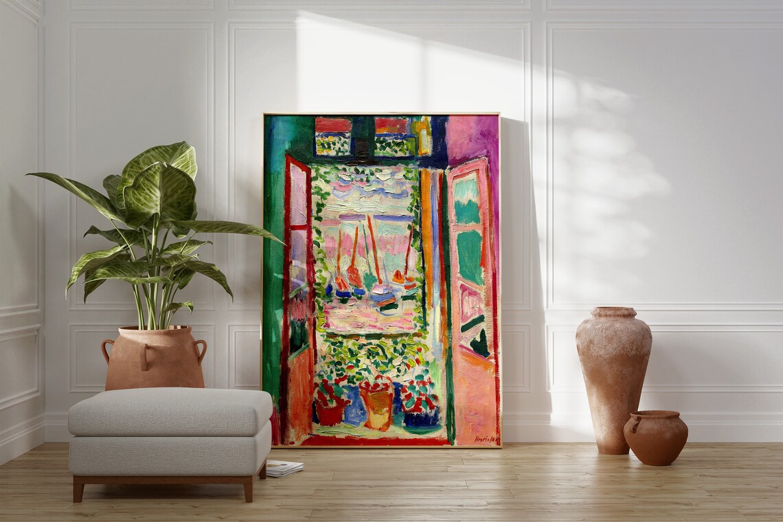 Henri Matisse The Open Window, Modern Poster Print - Image 2