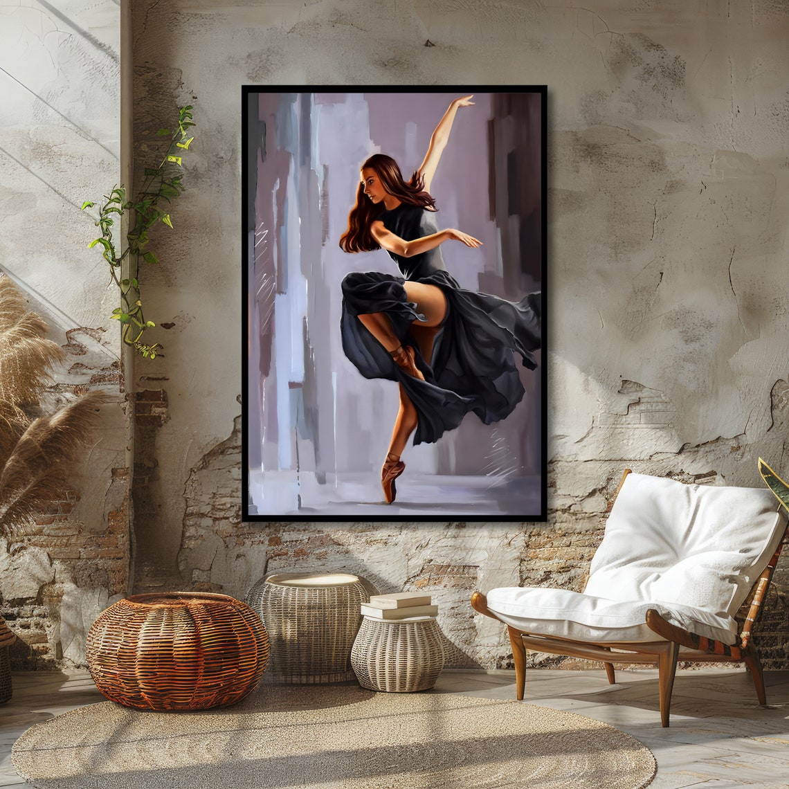 Graceful Ballet Dancer Art Elegant Dance Wall Decor Ballerina Poster Wall Art Design Ready To Hang Decoration - Image 6