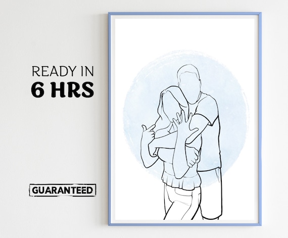 Custom Line Artwork, Soulmate Gift Ideas Art Print