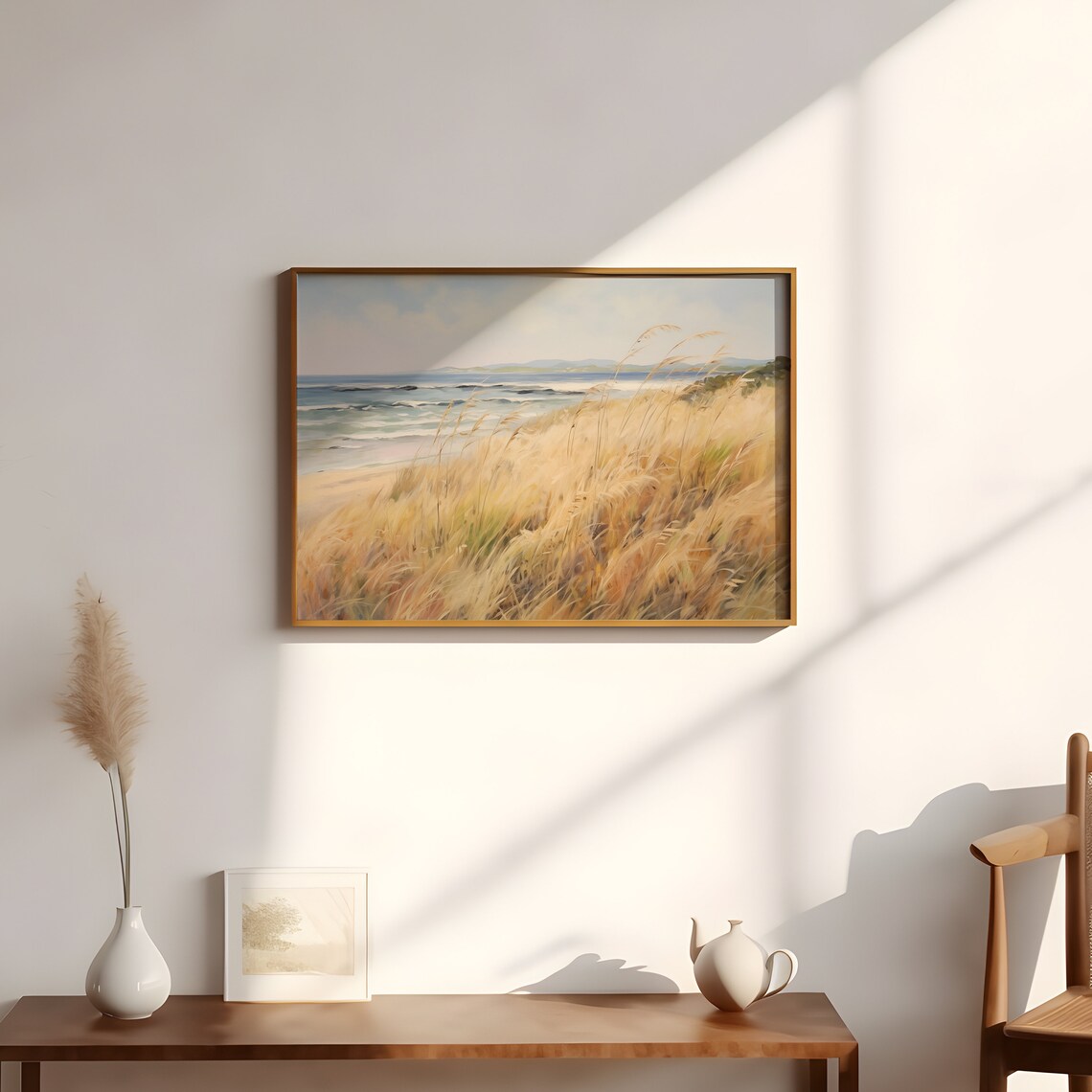 Vintage Summer Beach, Farmhouse Coastal Art Print - Image 3