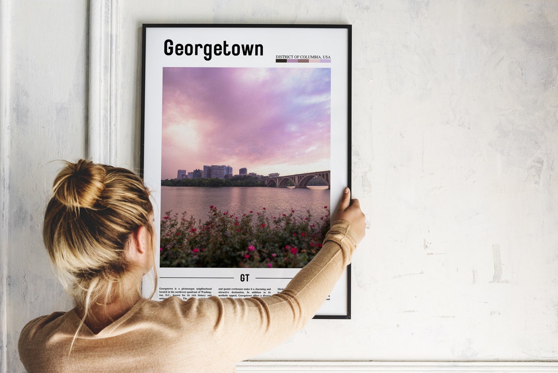 Georgetown Poster Georgetown Print Georgetown Wall Art United States Photo United States Poster United States Print Travel Poster - Image 2