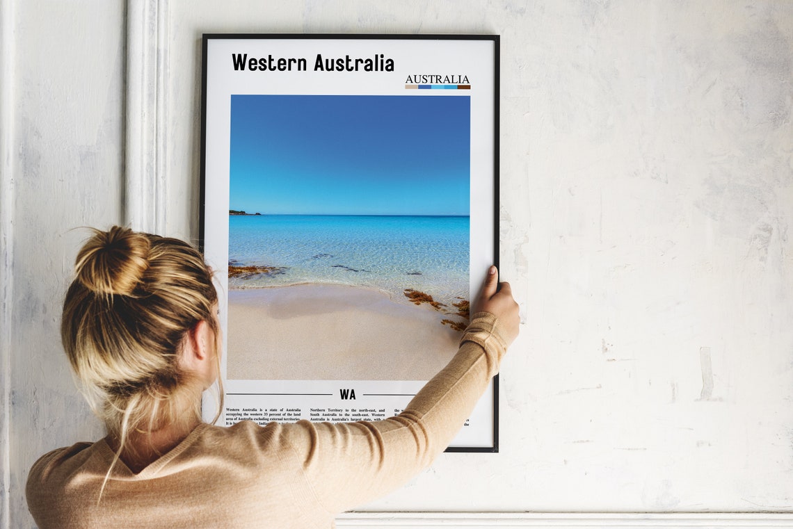Western Australia Print Western Australia Poster Western Australia Wall Art Oil Painting Poster City Artwork Travel Artwork Travel Art - Image 2
