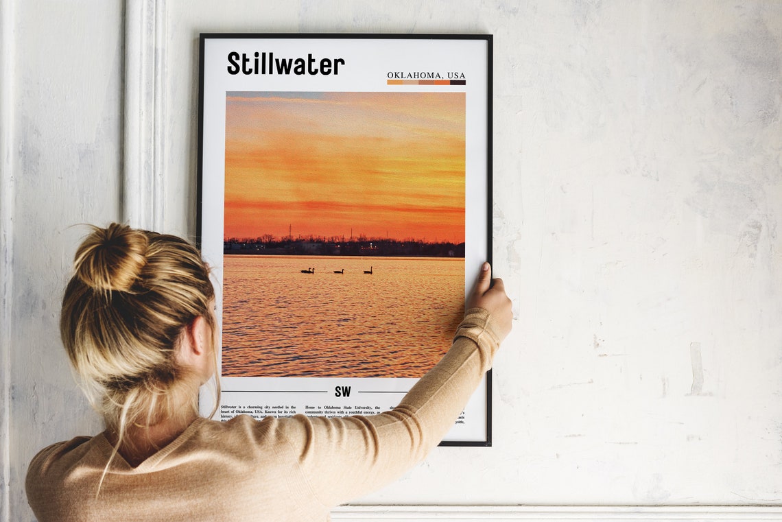 Stillwater Poster Stillwater Print Stillwater Wall Art United States Photo United States Poster United States Print Travel Poster - Image 2
