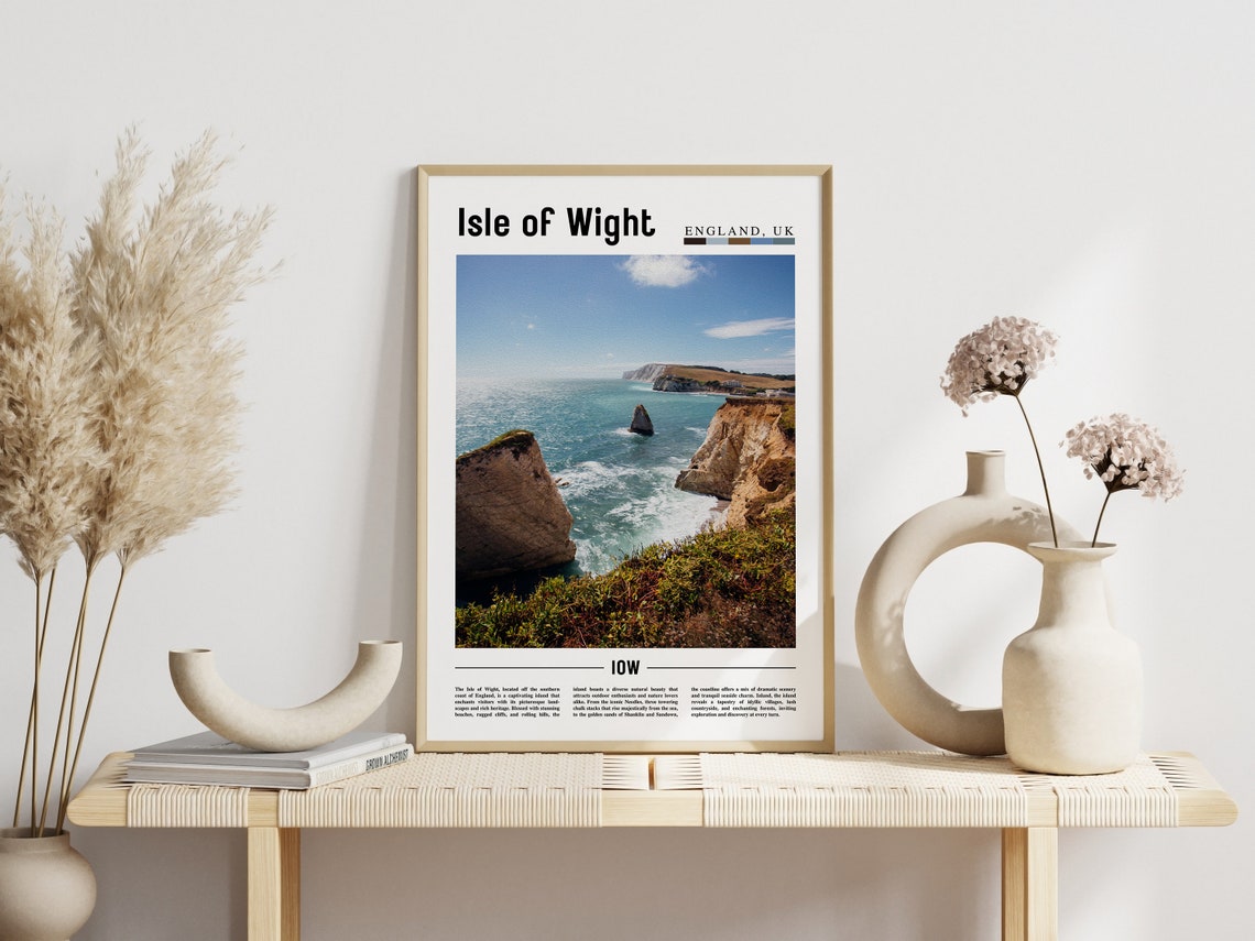 Isle Of Wight Poster Isle Of Wight Print Isle Of Wight Wall Art Europe Photo Europe Poster Europe Print Travel Poster - Image 3