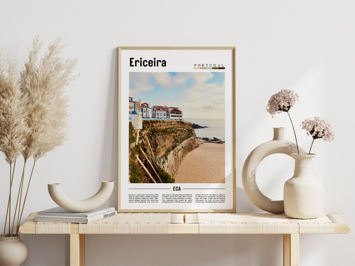 Ericeira Poster Ericeira Print Ericeira Wall Art Europe Photo Europe Poster Europe Print Travel Poster - Image 3