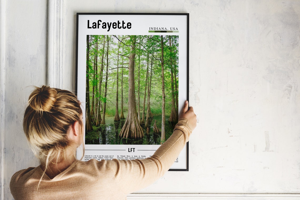 Lafayette Print Lafayette Poster Lafayette Wall Art United States Photo United States Poster United States Print Travel Poster - Image 2