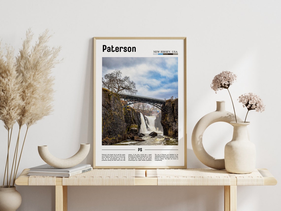 Paterson Poster Paterson Print Paterson Wall Art United States Photo United States Poster United States Print Travel Poster - Image 3