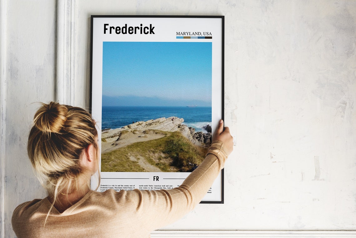 Frederick Print Frederick Poster Frederick Wall Art United States Photo United States Poster United States Print Travel Poster - Image 2