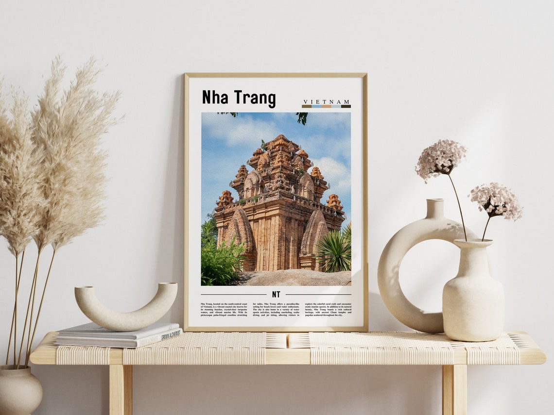 Nha Trang Poster Nha Trang Print Nha Trang Wall Art Asia Print Asia Poster Asia Photo Minimal Travel Poster - Image 3
