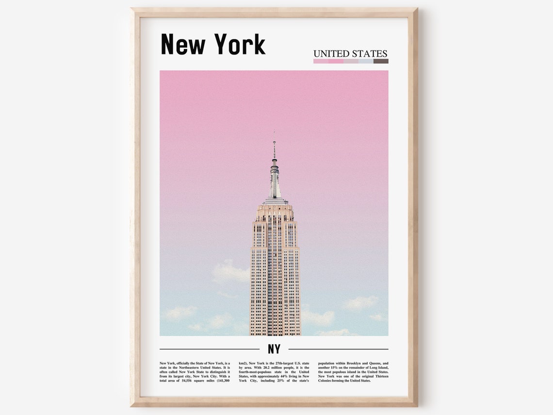 New York Poster New York Print New York Wall Art United States Photo United States Poster United States Print Travel Poster