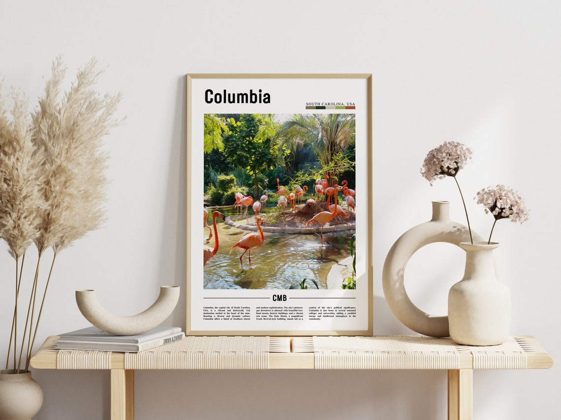 Columbia Poster Columbia Print Columbia Wall Art United States Photo United States Poster United States Print Travel Poster - Image 3
