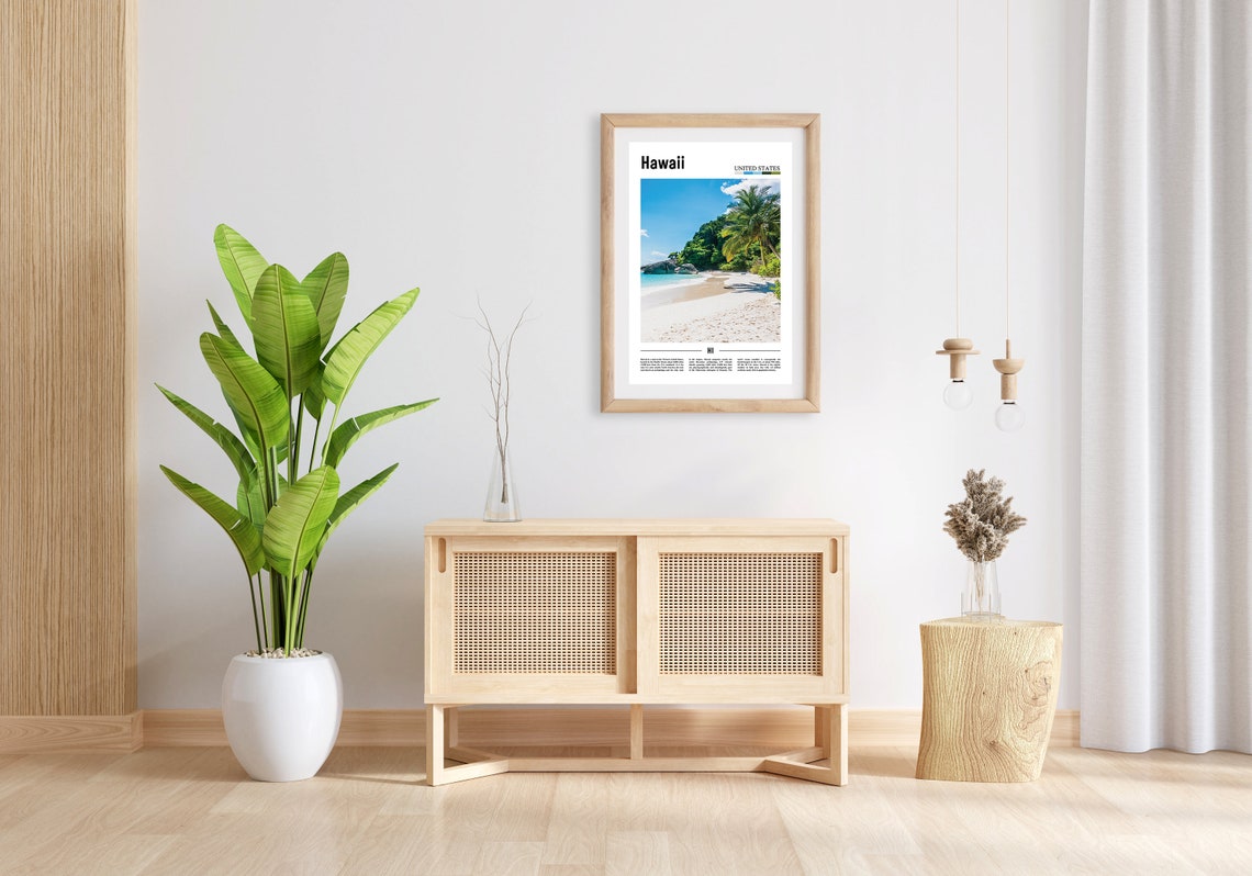 Hawaii Print Hawaii Poster Hawaii Wall Art United States Photo United States Poster United States Print Travel Poster - Image 3