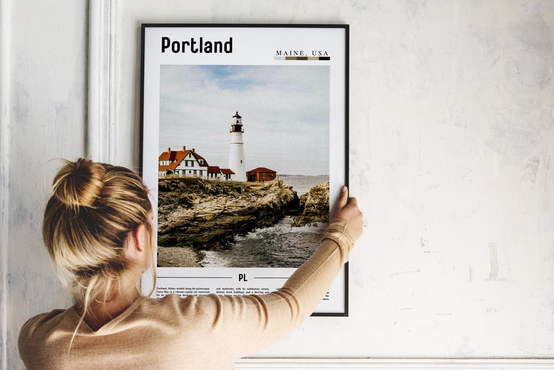 Portland Poster Portland Print Portland Wall Art United States Photo United States Poster United States Print Travel Poster - Image 2