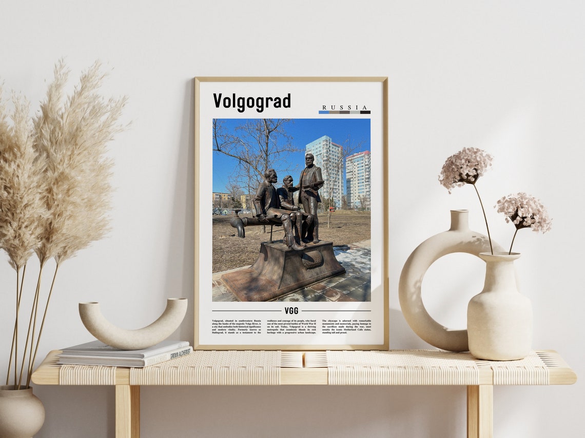 Volgograd Poster Volgograd Print Volgograd Wall Art Europe Photo Europe Poster Europe Print Travel Poster - Image 3