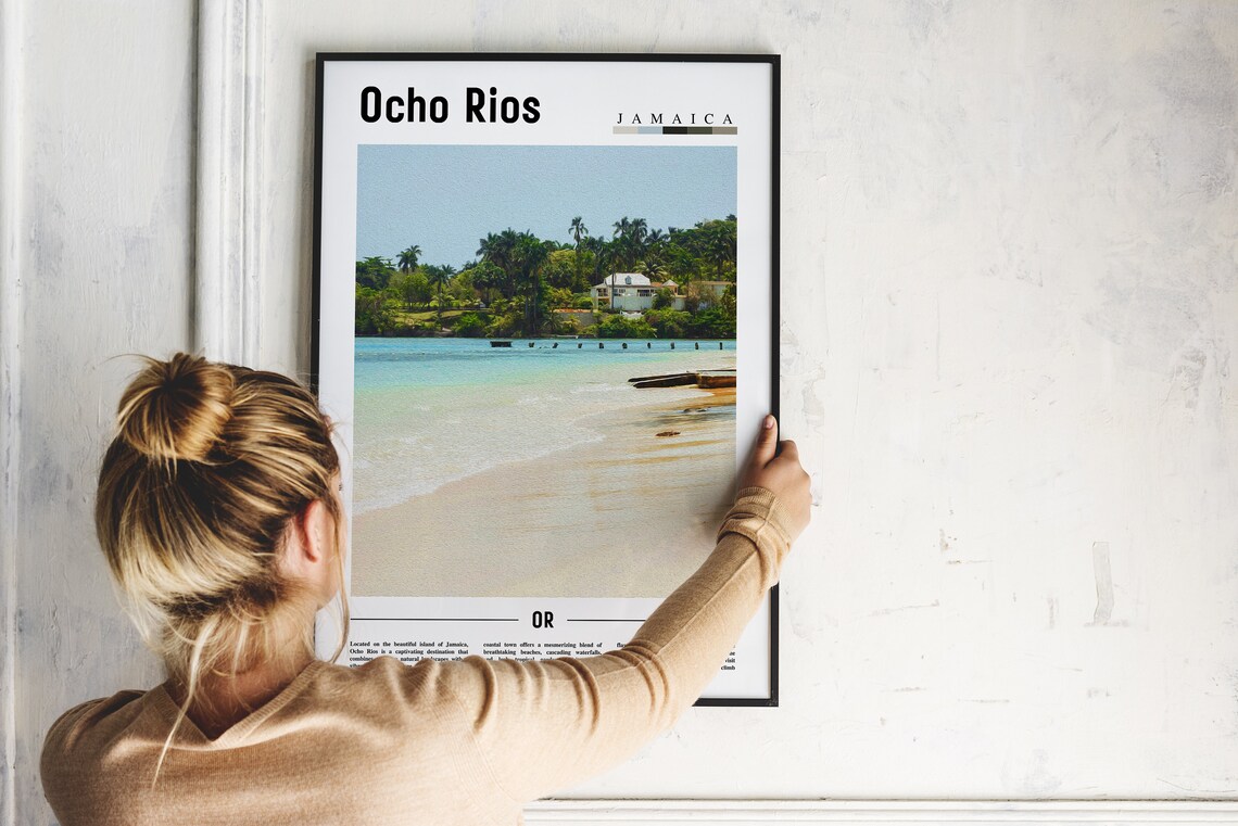 Ocho Rios Poster Ocho Rios Print Ocho Rios Wall Art Caribbean Photo Caribbean Poster Caribbean Print Travel Poster - Image 2
