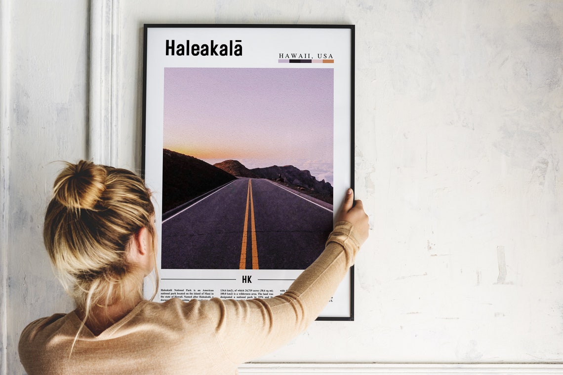Haleakal Poster Haleakal Print Haleakal Wall Art United States Photo United States Poster United States Print Travel Poster - Image 2