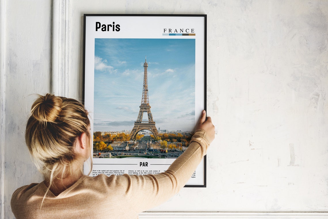 Paris Poster Paris Print Paris Wall Art France Photo France Poster France Print France Wall Art Minimal Travel Poster - Image 2
