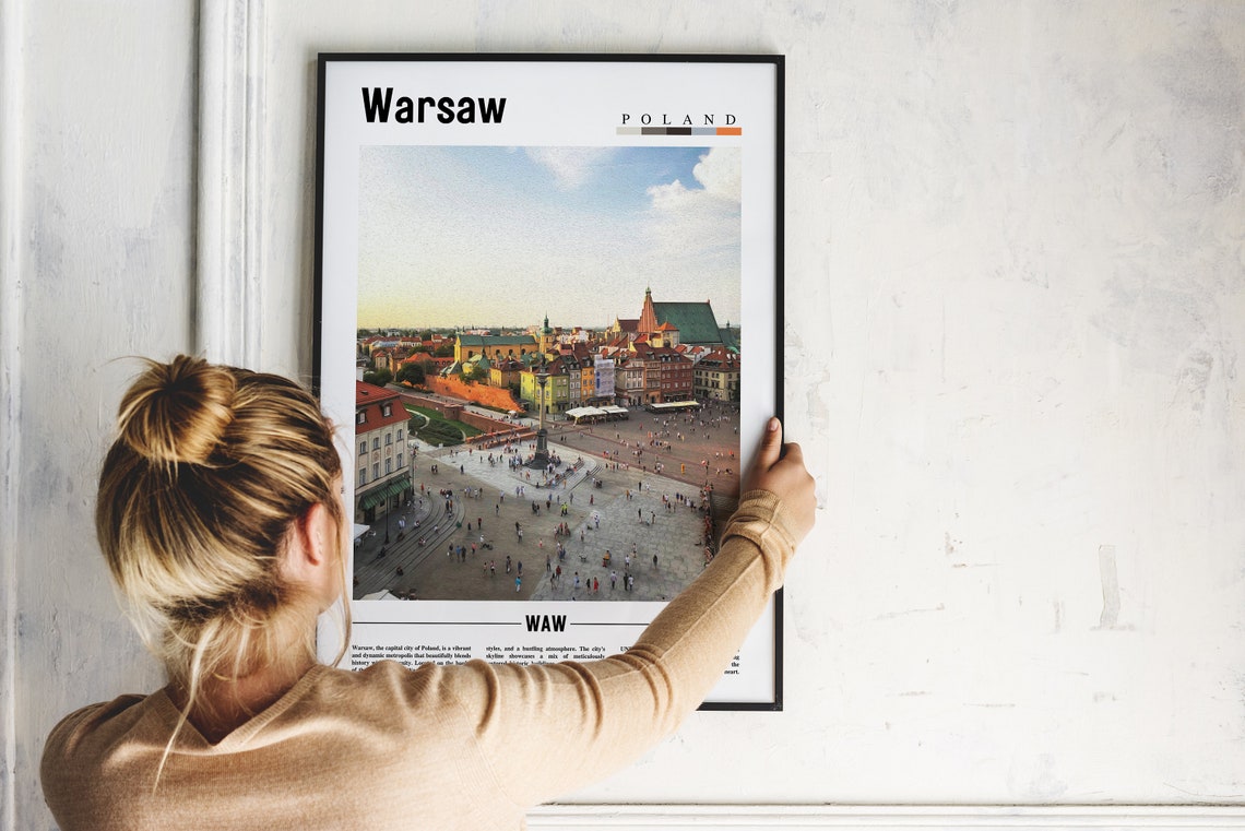 Warsaw Poster Warsaw Print Warsaw Wall Art Europe Photo Europe Poster Europe Print Travel Poster - Image 2