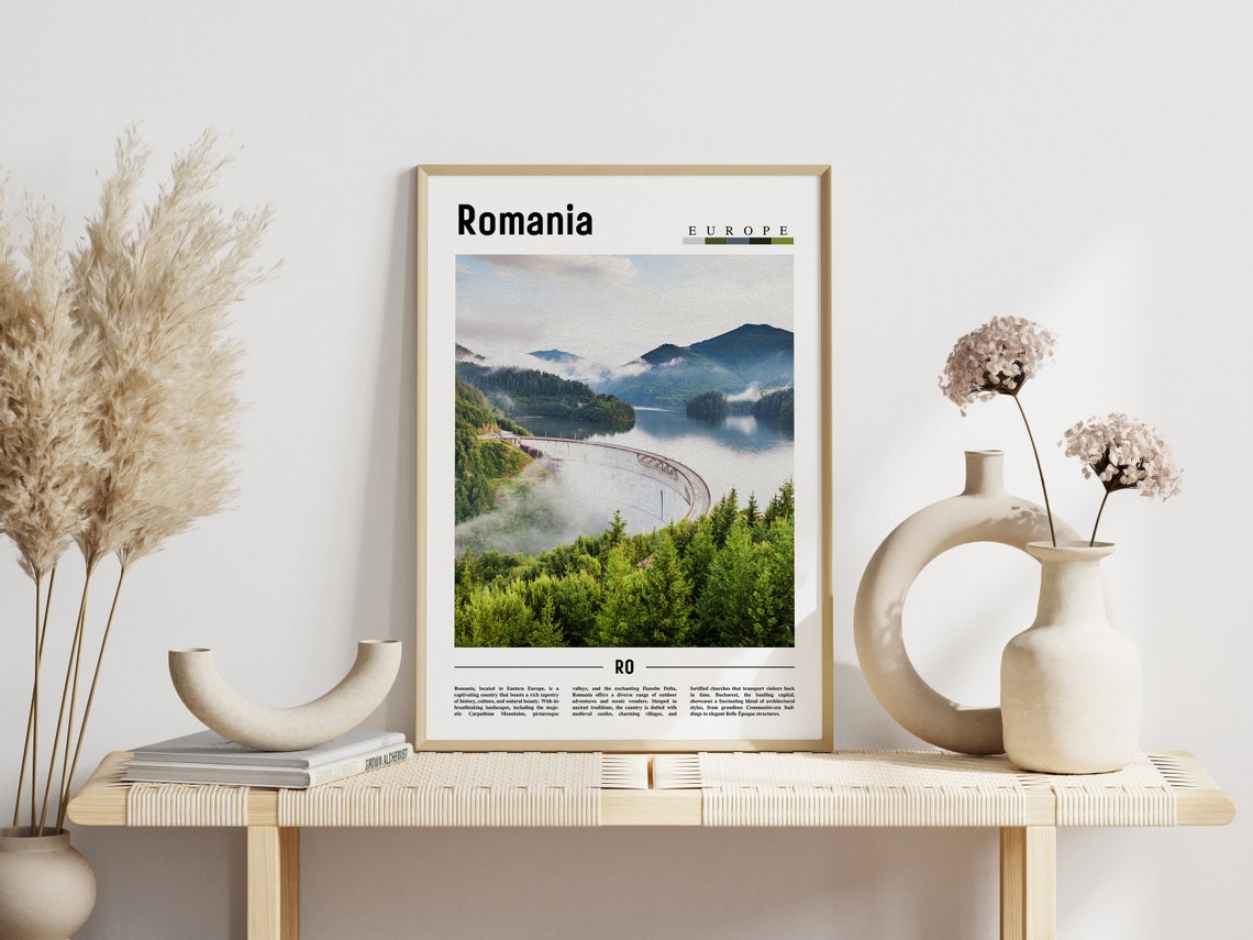 Romania Poster Romania Print Romania Wall Art Europe Photo Europe Poster Europe Print Travel Poster - Image 3