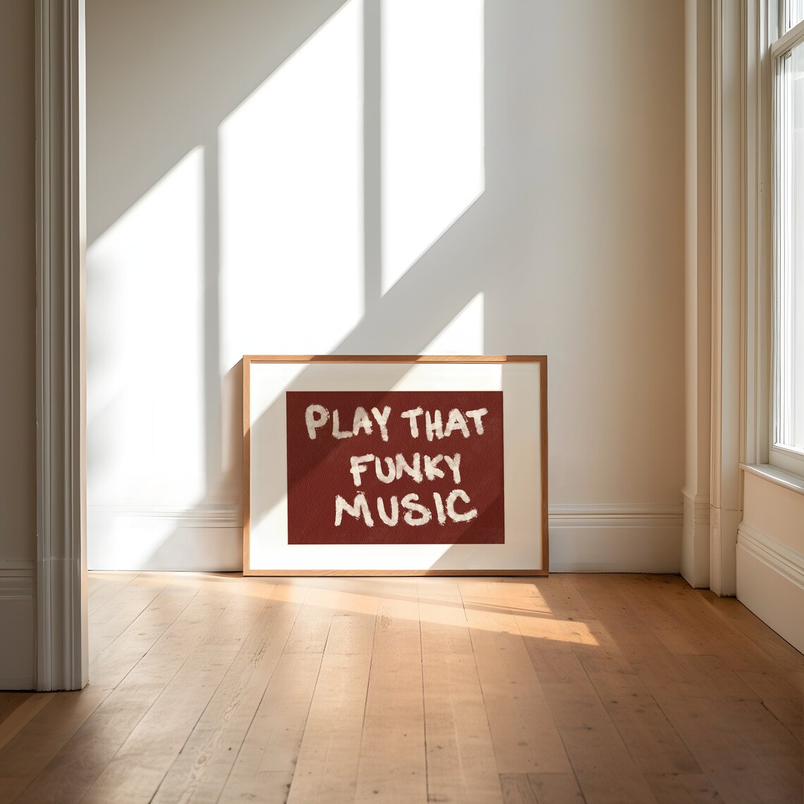 Play That Funky Music Retro Kitchen Art Print - Image 4