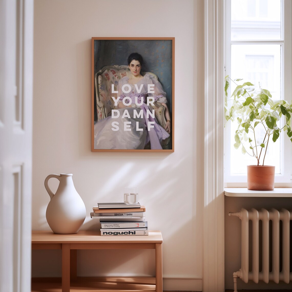 Love Your Damn Self Quote Art Print, Motivational - Image 2