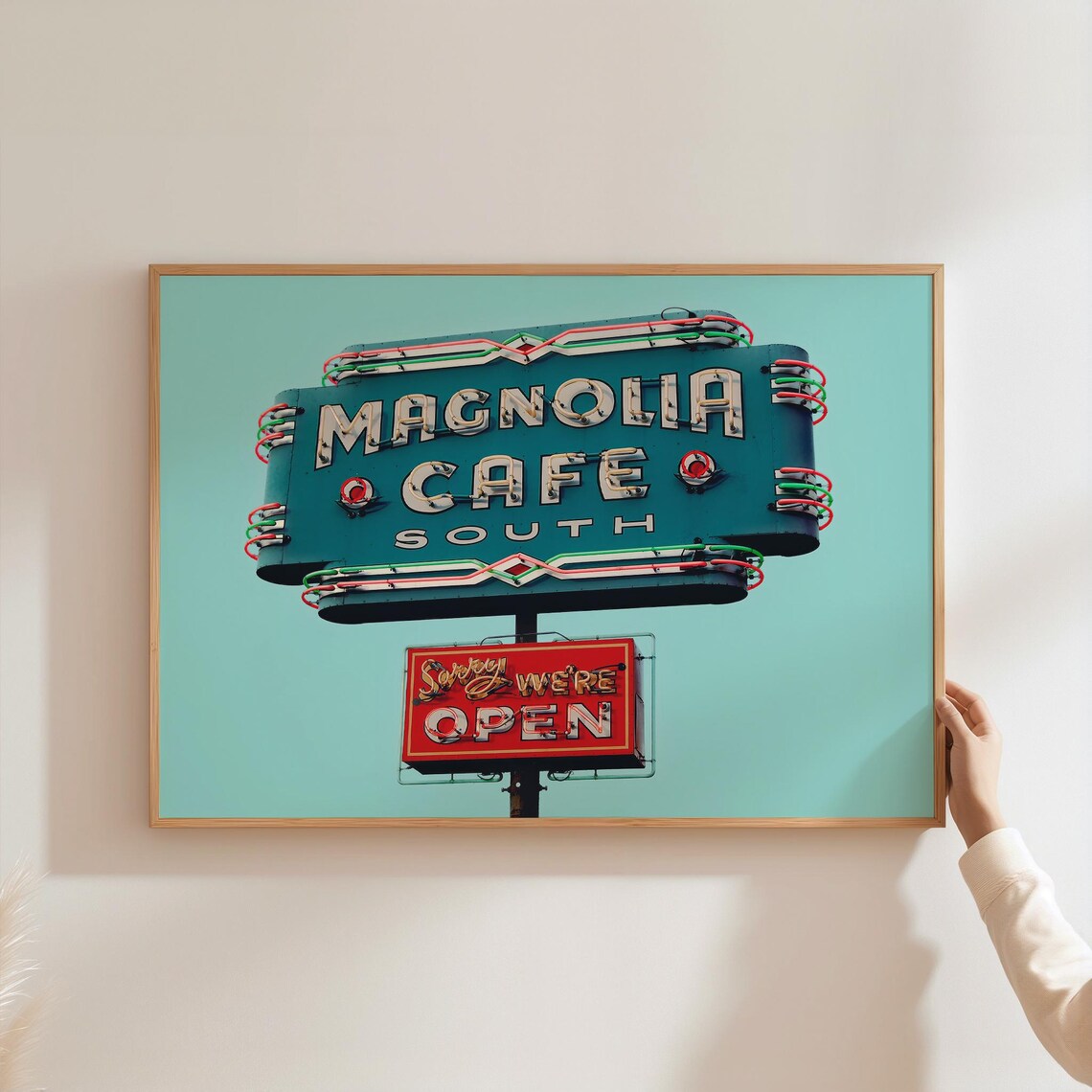 Mid-Century Modern Cafe Sign, Vintage Art Print