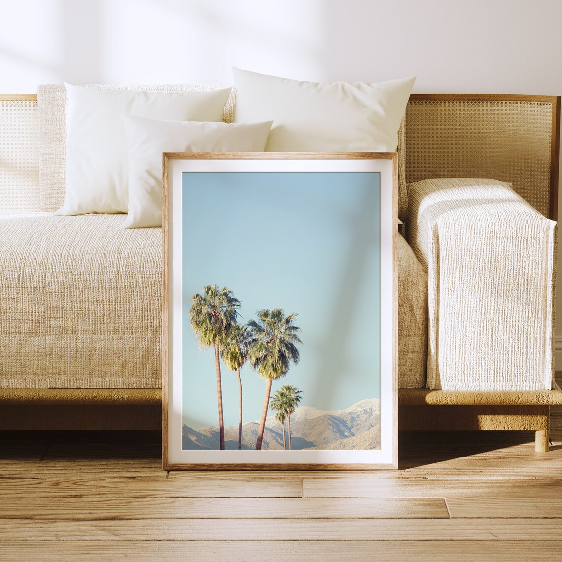 Palm Springs California Palm Tree Travel Poster - Image 3