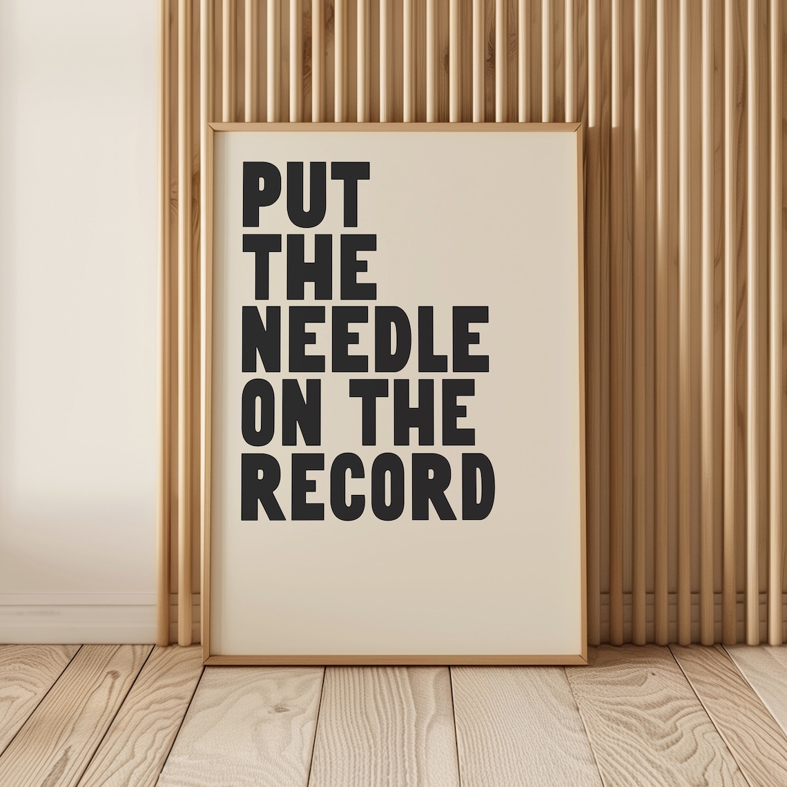 Minimalist Music Poster Modern Typography Print Retro Vinyl Record Wall Art A123