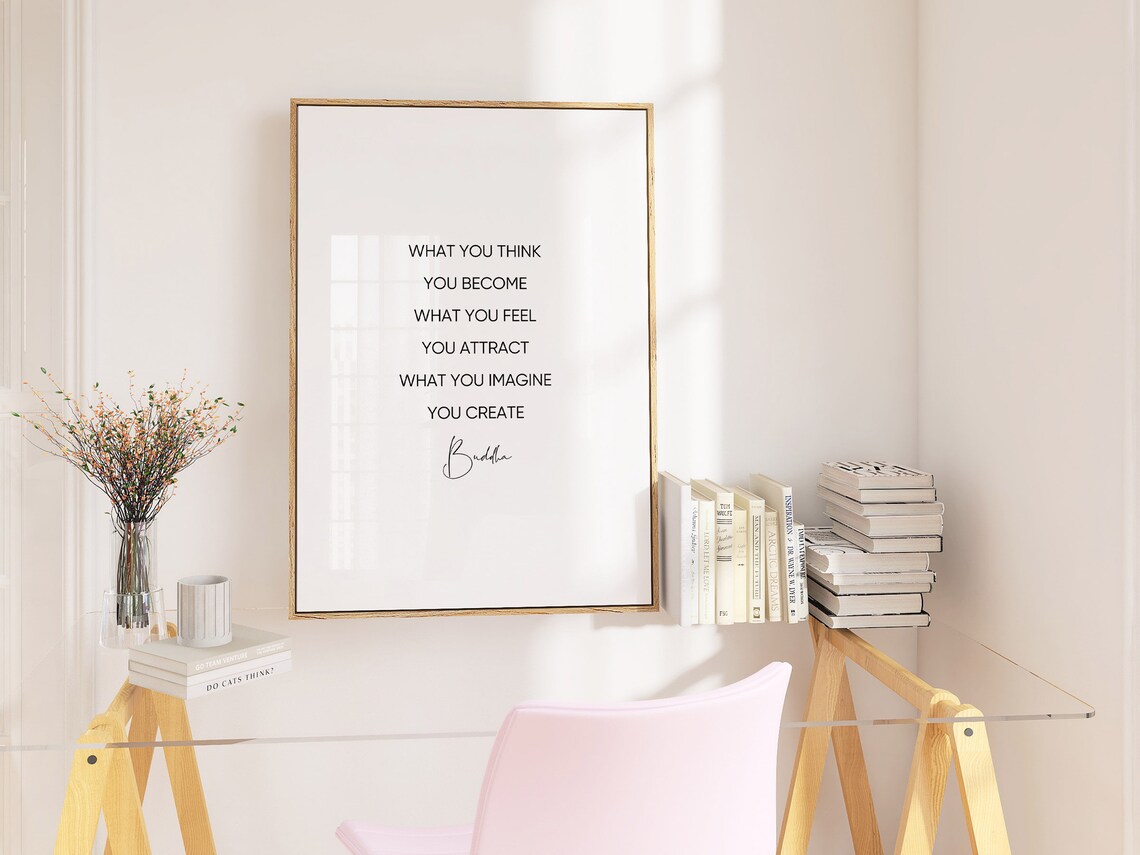 Buddha Quote Typography Art Print for Yoga Space - Image 2