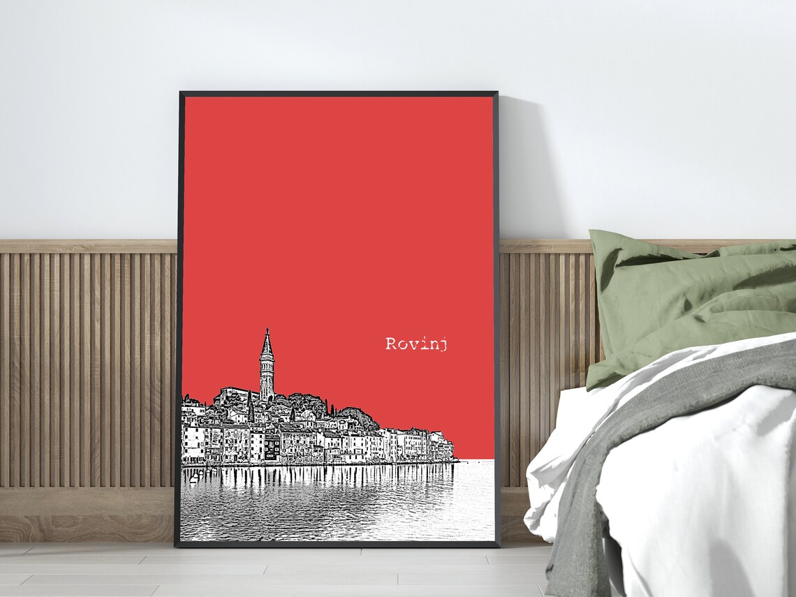Rovinj, Istria Croatia Skyline Travel Poster - Image 3