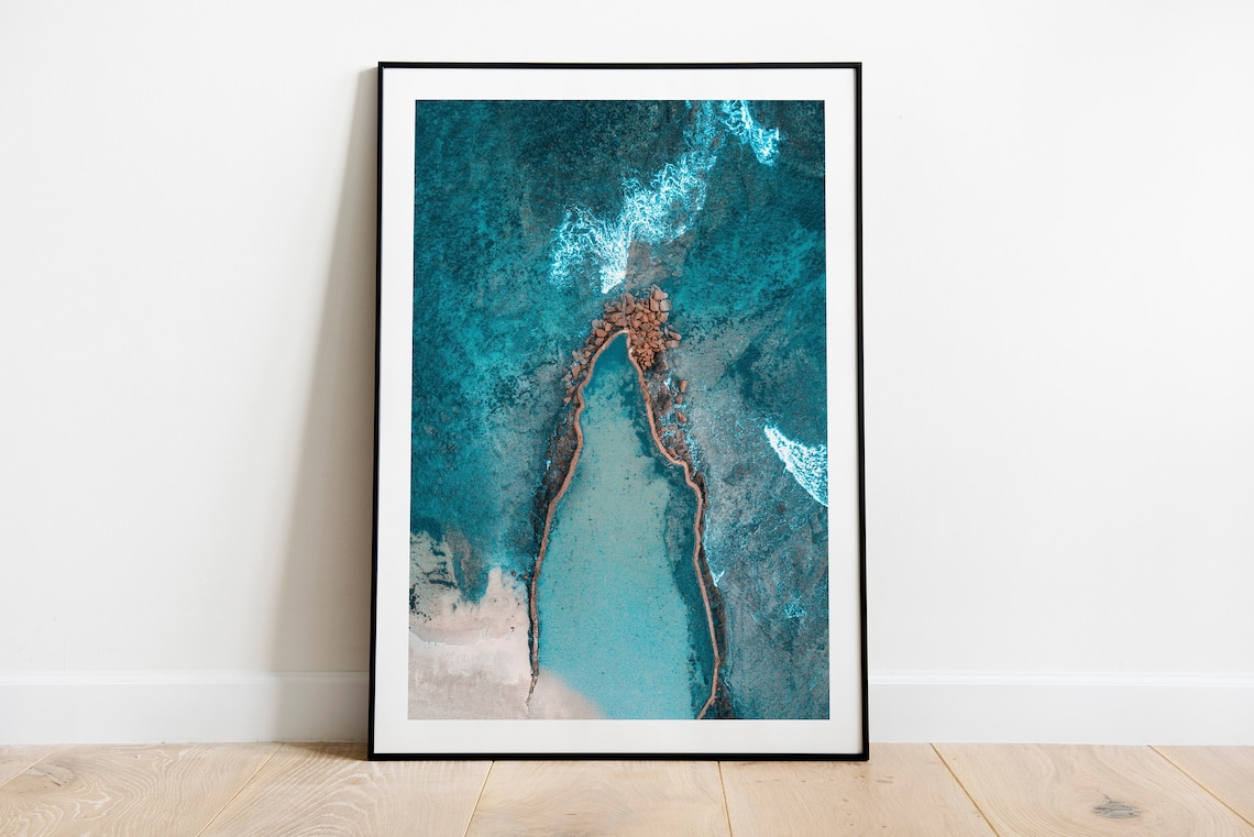 Beach Ocean Reef Tropical Coastal Decor Art Print