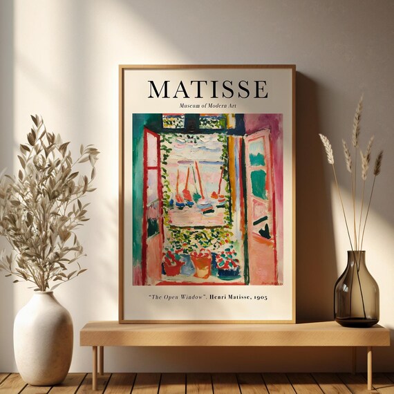 Trendy Wall Art The Open Window 1905 Henri Matisse Print Art Matisse Wall Art Living Room Decor Oil Paint Wall Art Print