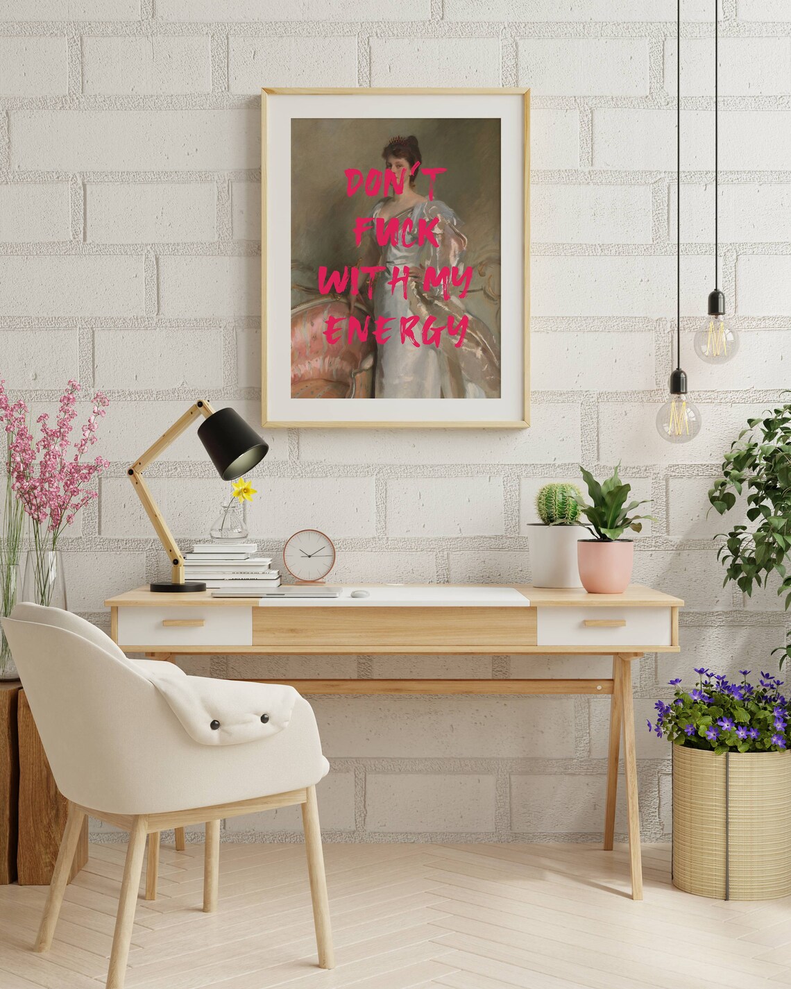 Dont Fck With My Energy Feminist Quote Art Print - Image 2