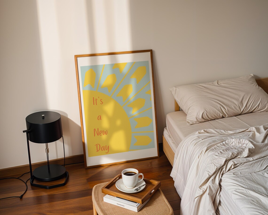 It’s A New Day, Motivational Quote Art Print - Image 2
