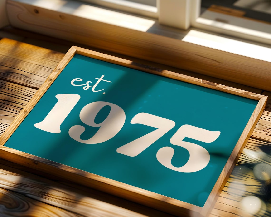 Personalized Established Year Poster - Image 2