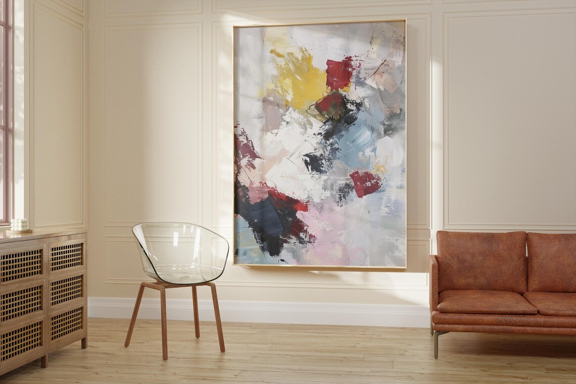 Minimalist Scandinavian Abstract Art Print - Image 2