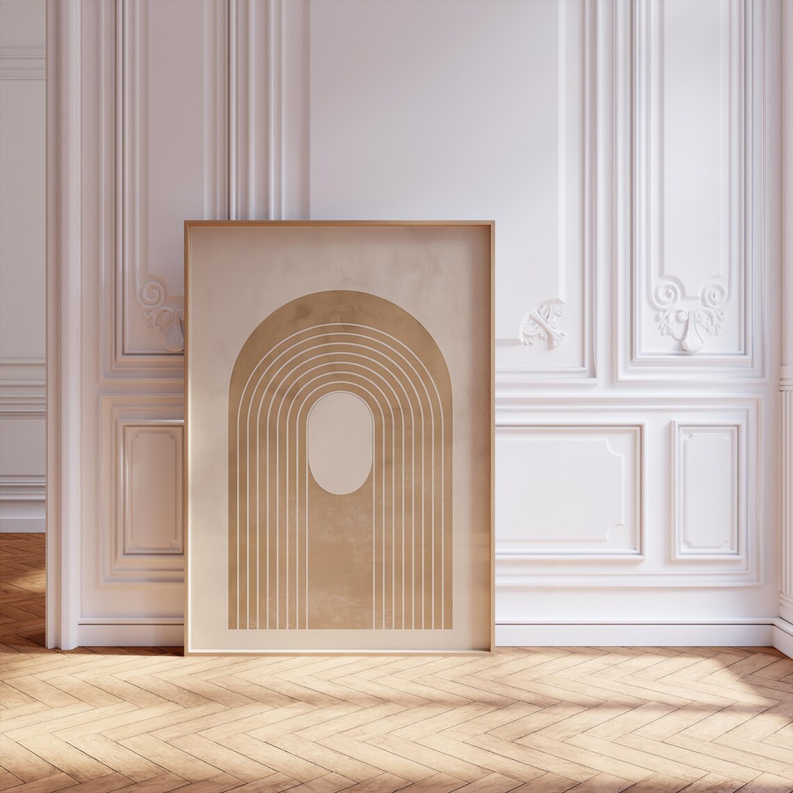 Line Drawing Poster, Minimalist Scandinavian Arch Form