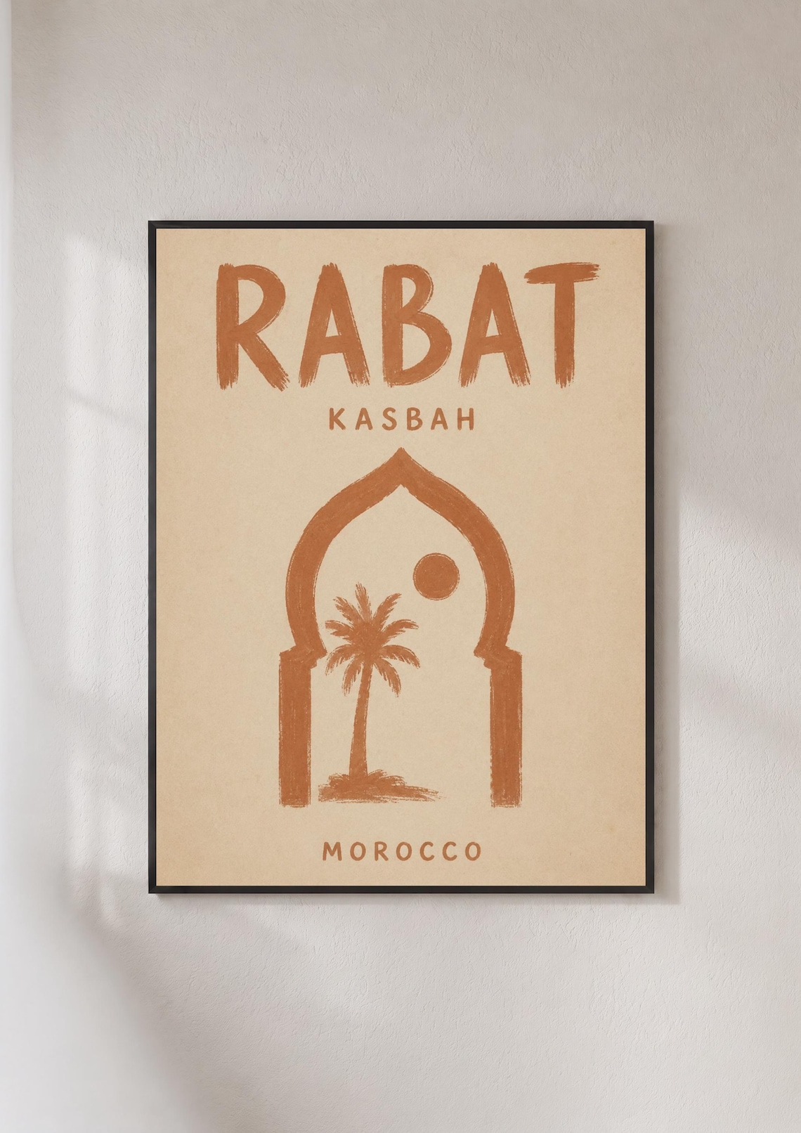 Rabat Kasbah Morocco Travel Poster