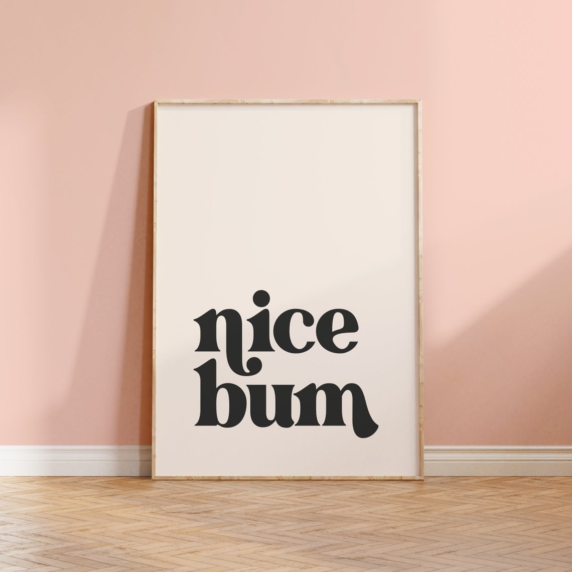 Nice Bum - Minimalist Typography - Image 4
