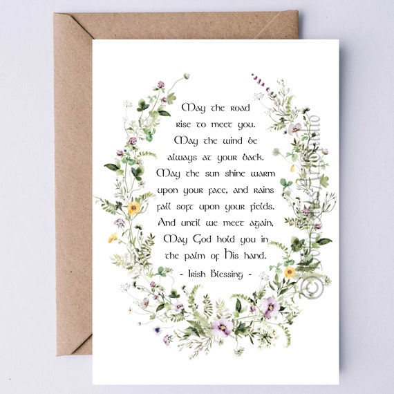 Irish Blessing, Ireland Wedding Blessing Art Print