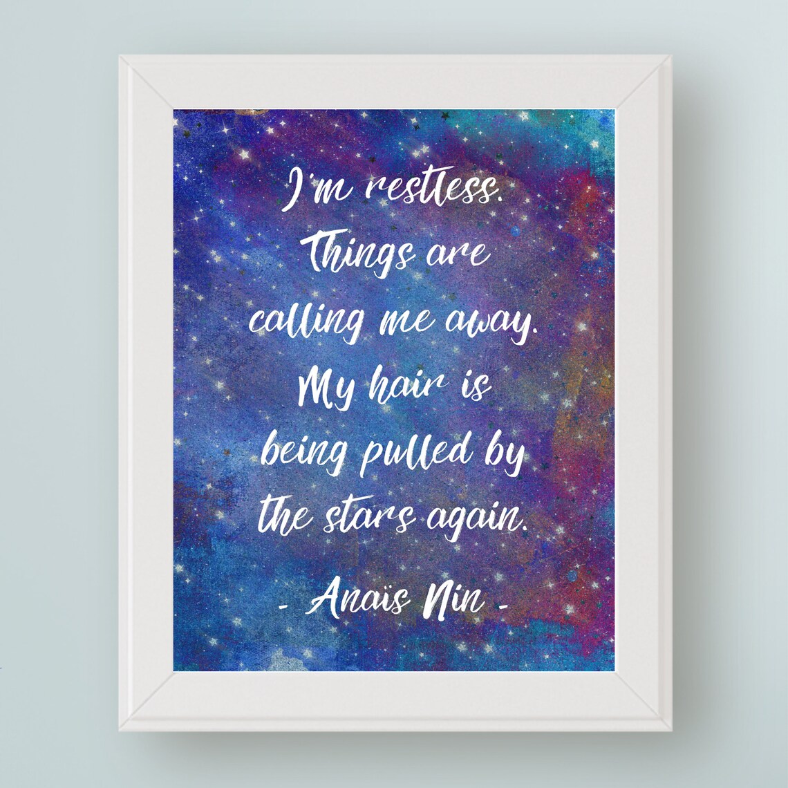Anaïs Nin Quote, Inspirational Typography Wall Art Print
