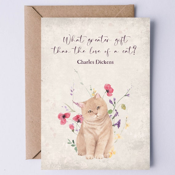 Buff Kitten Sympathy Art Print for Cat Loss Tribute