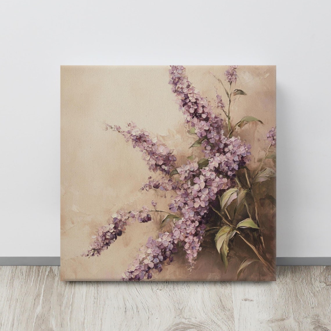 Lavender Lilac Clusters Vintage Botanical Floral Art Wall Poster