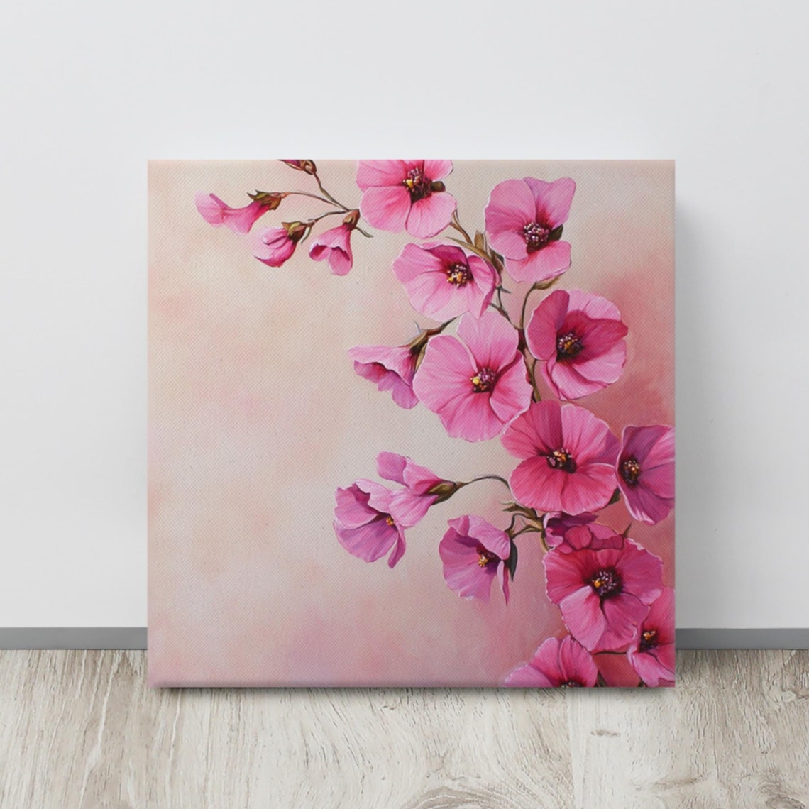 Diascia Flower Print Pink Wall Art Pink Flower Painting Print Diascia Art Print Pink Twinspur Plant Wall Art