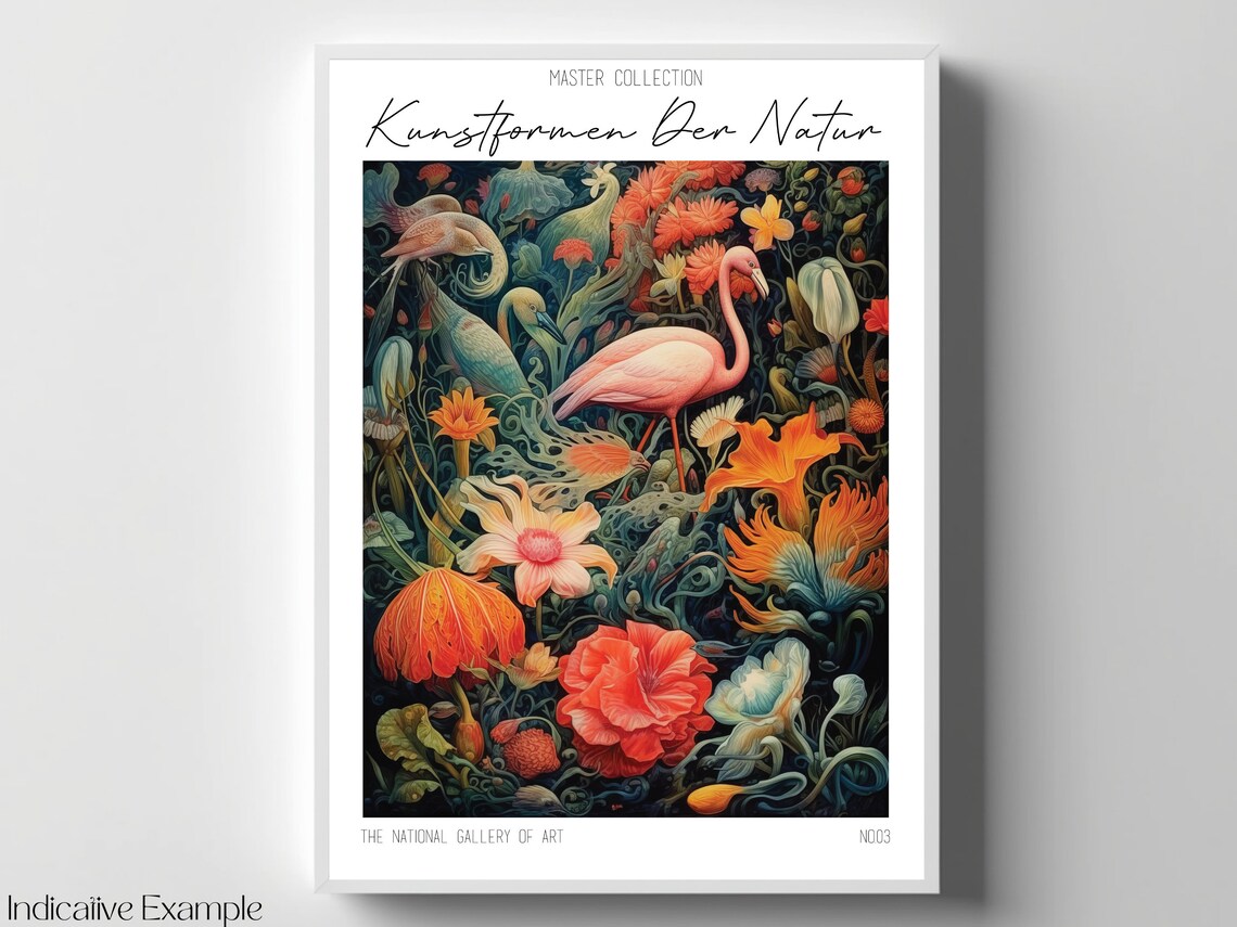 Kunstformen Der Natur Flamingo Exotic Vibrant Flowers Poster - Image 4