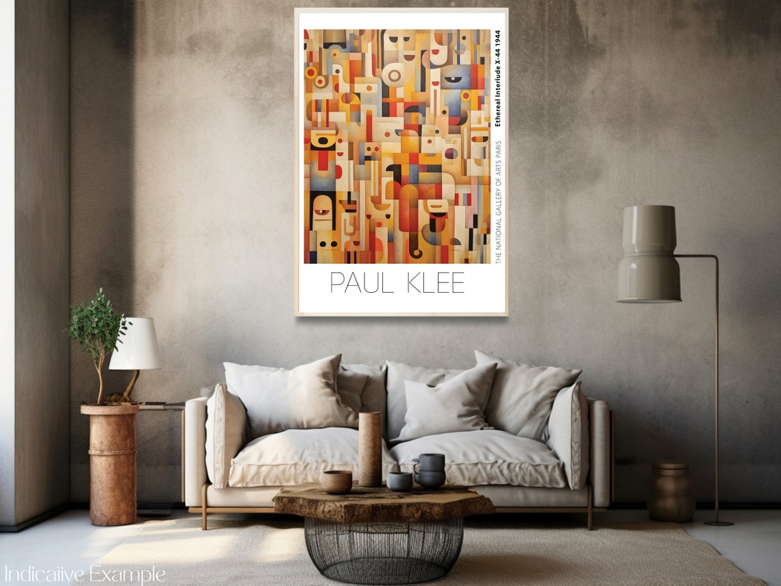Paul Klee Ethereal Interlude X-44 1944 Warm Abstract Art Poster - Image 3